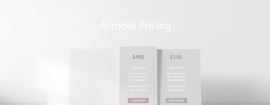 is there a onetime price for adobe acrobat​